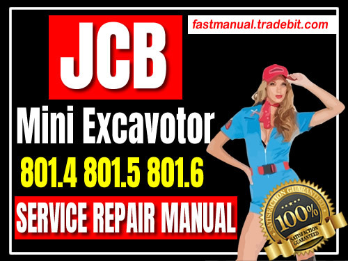 Product picture JCB Mini Excavator 801.4 801.5 801.6 Service Repair Manual