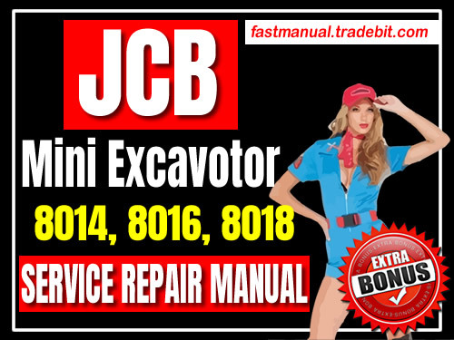 Product picture JCB Mini Excavator 8014 8016 8018 Service Repair Manual Download