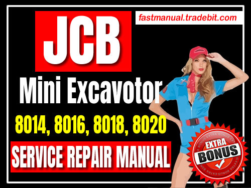 Product picture JCB Mini Excavator 8014 8016 8018 8020 Service Repair Manual Download