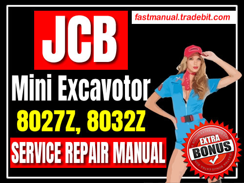 Product picture JCB Mini Excavator 8027Z 8032Z Service Repair Manual Download