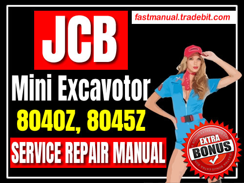 Product picture JCB Mini Excavator 8040Z 8045Z Service Repair Manual Download